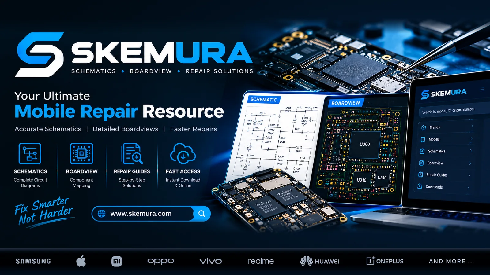 Skemura - your ultimate mobile repair resource: schematics, boardview, repair solutions