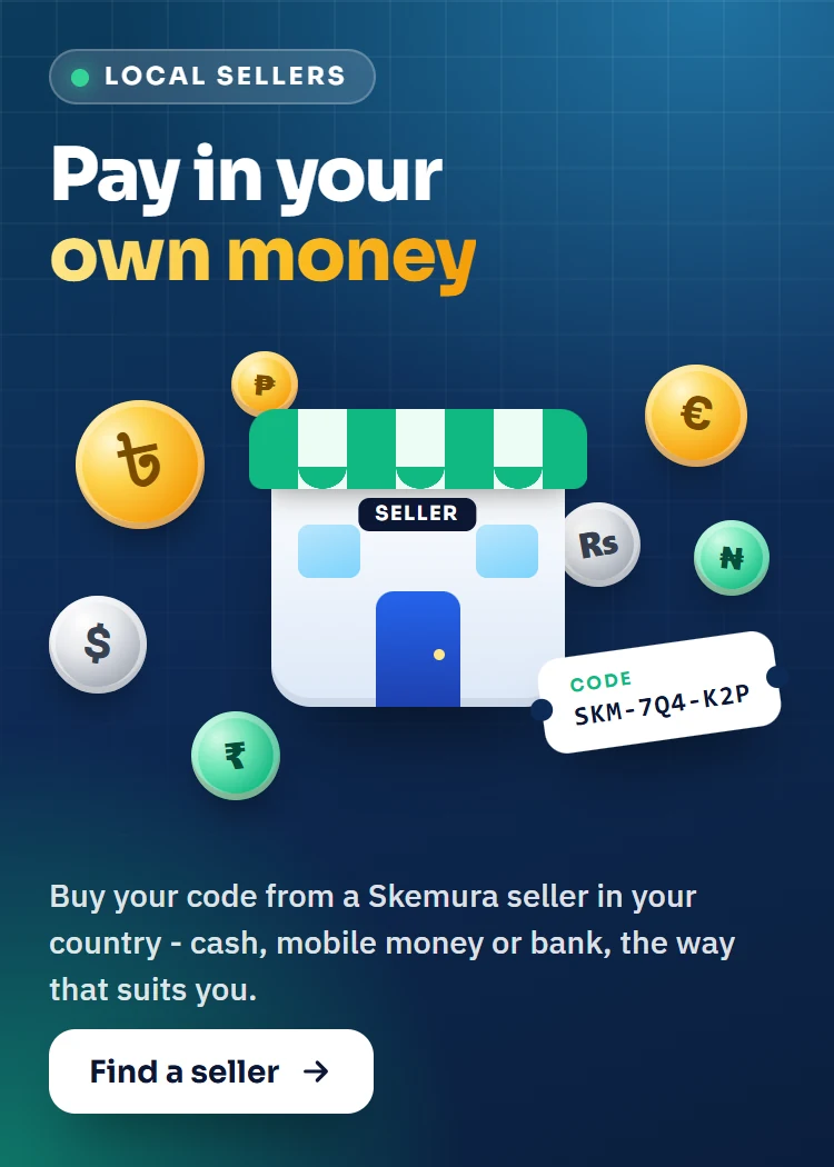Pay in your own money